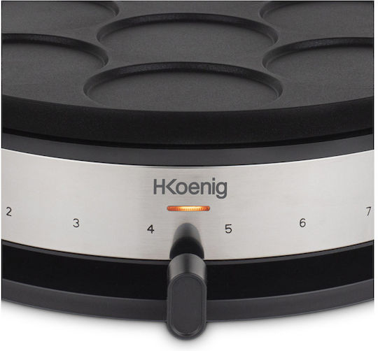 HKoenig Crepe Maker 33cm Negru 1500W