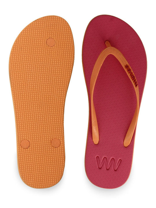 Frauen Flip Flops in Fuchsie Farbe