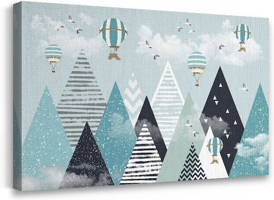 Walls Kids Wall Art Hot Air Balloons Mountains