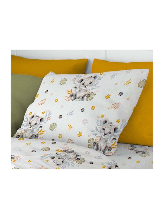 Dimcol Baby Cotton Pillowcase Gray 35x45cm