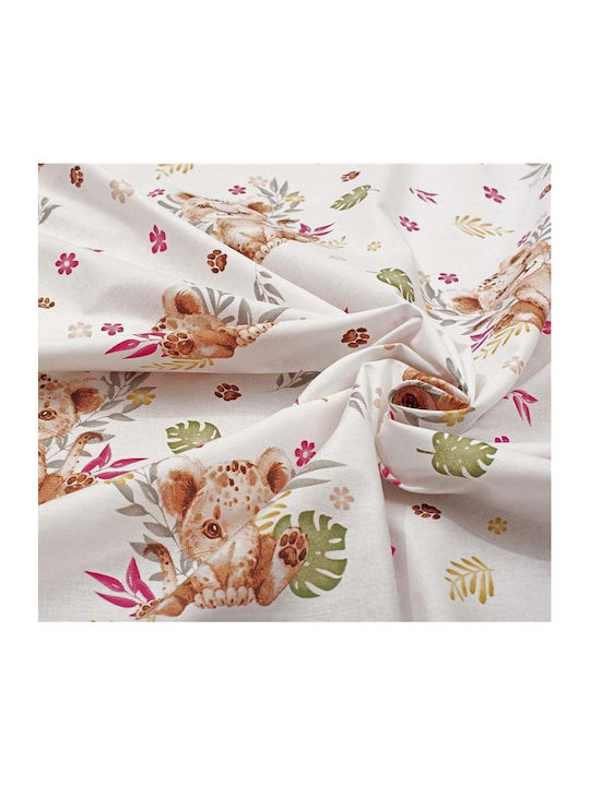 Dimcol Kids Cotton Pillowcase 50x70cm Beige