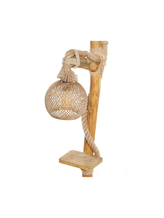 Megapap Wilfred Vintage Floor Lamp H140xW40cm. with Socket for Bulb E27 Beige