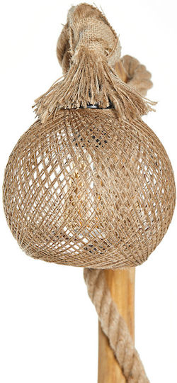 Megapap Wilfred Vintage Floor Lamp H140xW40cm. with Socket for Bulb E27 Beige