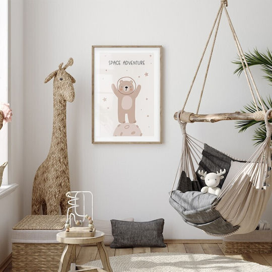 Walls Kids Wall Art Bear Cub Stars