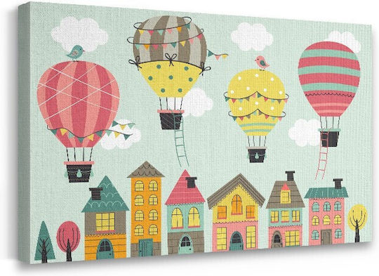 Walls Kids Wall Art Multicolored Hot Air Balloons