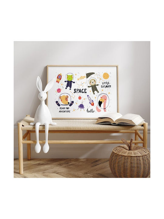 Walls Детска Рамка Animals In Space от Дърво 20x15см