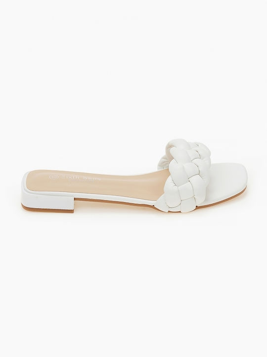 Issue Fashion Women's Flat Sandals in White Color