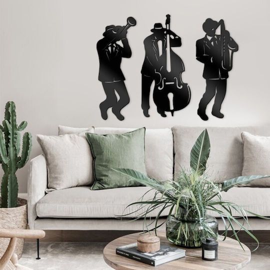 Walls 3D Силует Музикални Джаз 120x90см