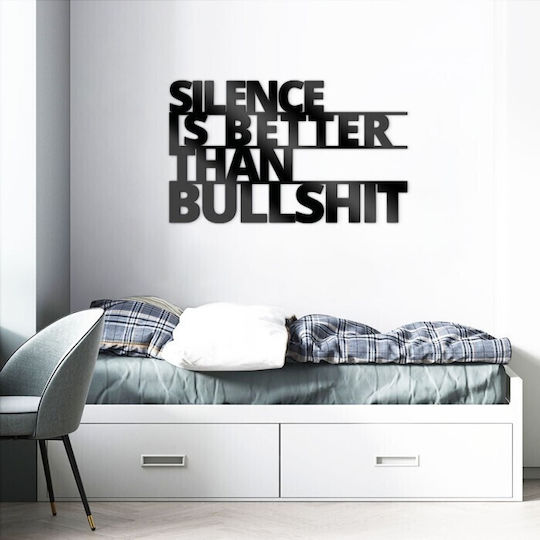 Walls 3D Силует Bullshit 70x40см