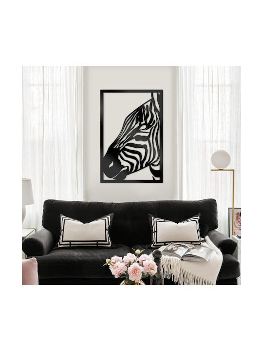 Walls 3D Διακοσμητική Σιλουέτα Ζέβρα από Ξύλο 60x60cm