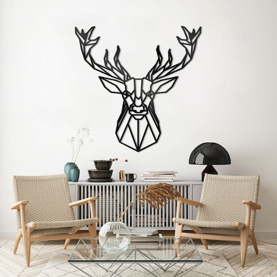 Walls 3D Декоративен Силует Елен От Дърво 90x90см