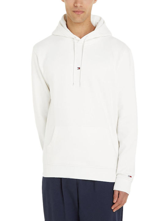 Tommy Hilfiger Herren Sweatshirt mit Kapuze Weiß