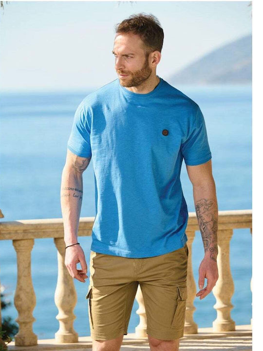 Visconti Men's Short Sleeve T-shirt Light Blue