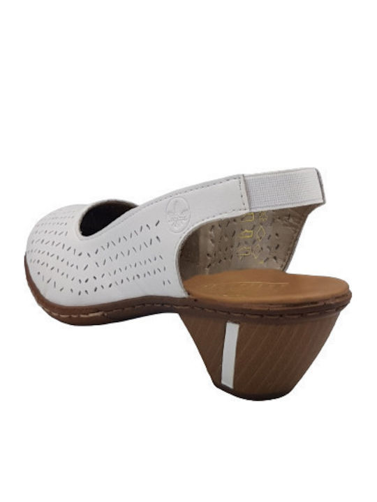 Anatomic Leather White Heels