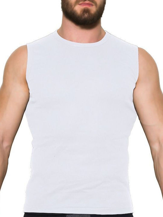 Apple Boxer Men's Sleeveless Undershirt White