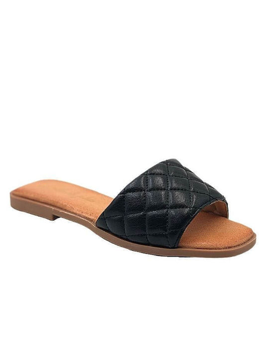 Louizidis Women's Flat Sandals in Black Color