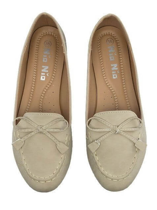 Louizidis Women's Loafers in Beige Color