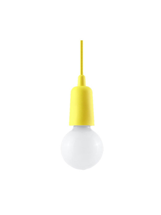 Sollux Diego 1 Pendant Light Yellow with Socket E27 9x9cm