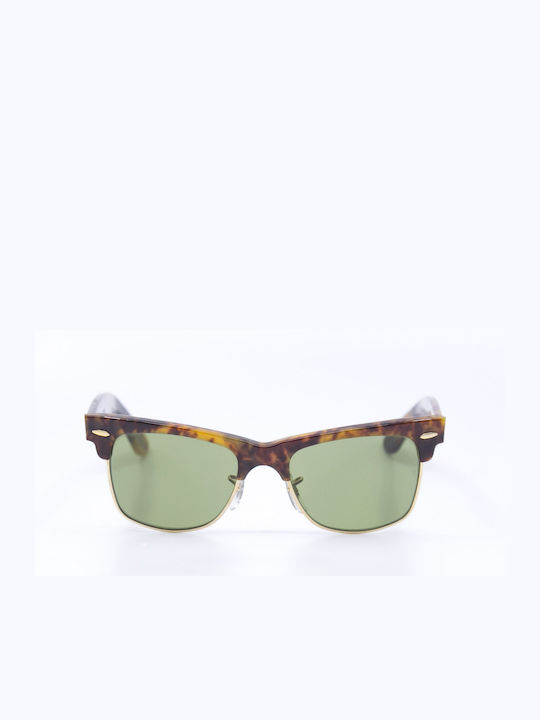 Ray Ban Wayfarer Max Vintage Men's Sunglasses with Brown Tartaruga Plastic Frame and Green Lens RB2142 1157