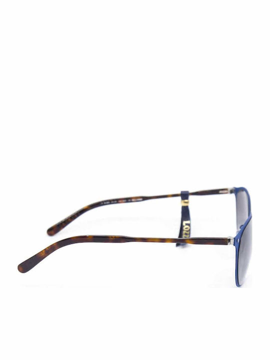 Lozza Men's Sunglasses with Blue Metal Frame and Black Mirror Lens SL2234M 0RD5