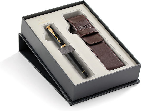 Parker Core Muted Black GT Fountain Pen Medium Black with Black Ink