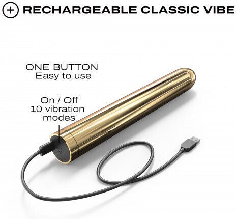 Dorcel Golden Boy 2.0 Klassisch Vibrator 19cm Gold