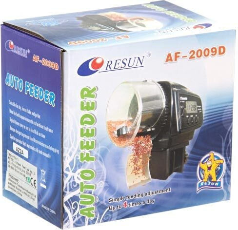 Automatic Fish Feeder Electronic Automatic Aquarium Fish Feeder for Programmable Feeding 10.6x10.3x5.9 cm.