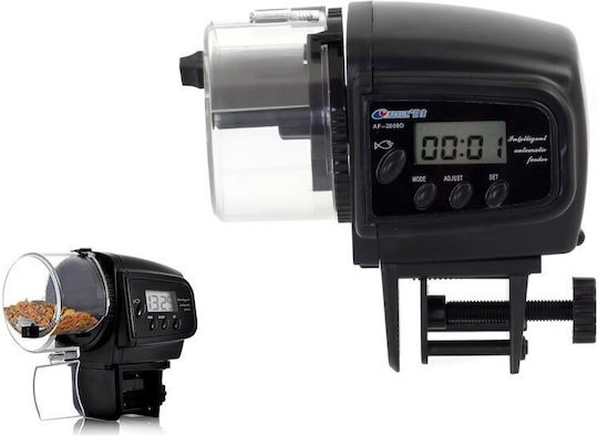 Automatic Fish Feeder Electronic Automatic Aquarium Fish Feeder for Programmable Feeding 10.6x10.3x5.9 cm.