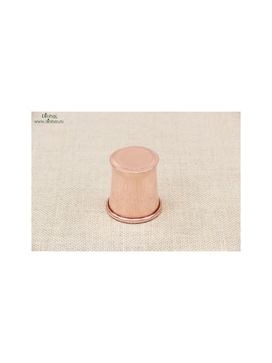 Glas Wasser aus Kupfer in Rose Gold Farbe 85ml