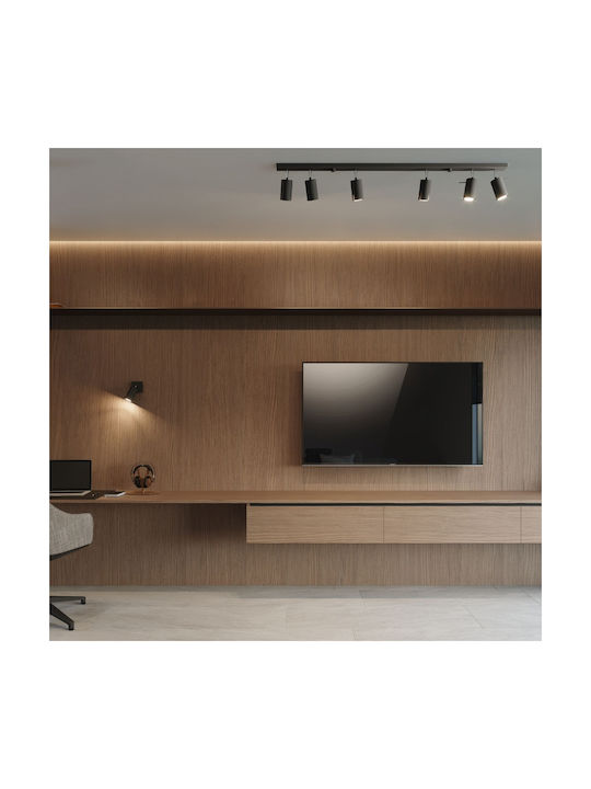 Sollux Ring 6 Spot with 6 Lights and with Socket GU10 in Black Color