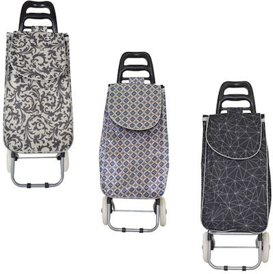 Fabric Shopping Trolley Multicolour 36x26x96cm