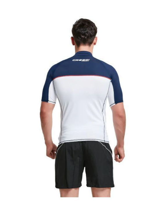 CressiSub Bărbați Mâneci scurte Tricou de protecție solară Alb
