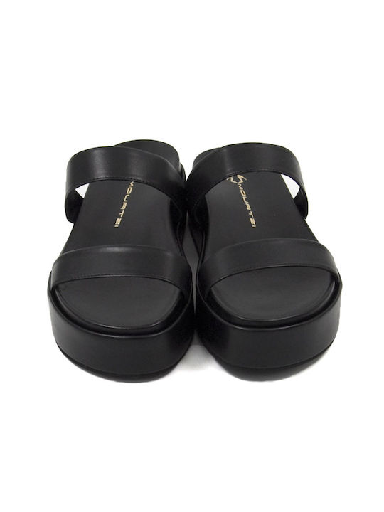 Mourtzi Flatforms Women's Sandals Black