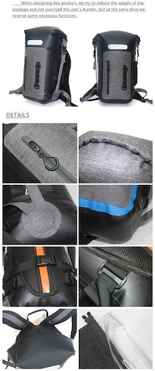 BAG Στεγανός Σάκος Πλάτης 30lt Μπλε