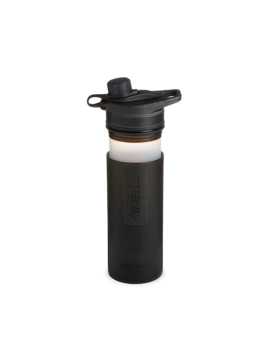 Wasserflasche Kunststoff mit Filter 710ml Schwarz