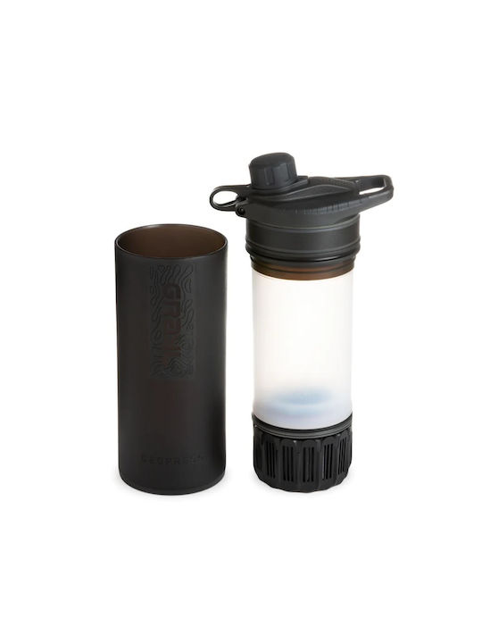 Wasserflasche Kunststoff mit Filter 710ml Schwarz