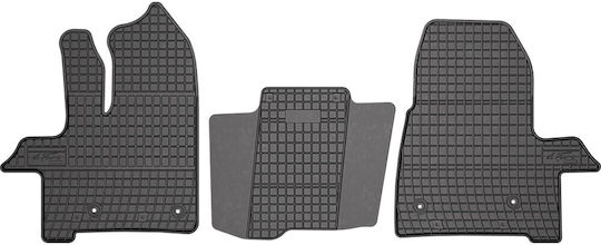 Frogum Set of Front and Rear Mats 3pcs for Ford Transit 2018 Black
