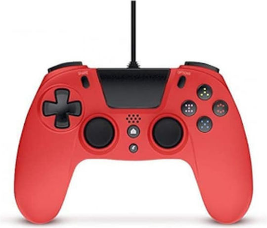 Gioteck VX4 Ενσύρματο Gamepad για PC / PS4 Κόκκινο