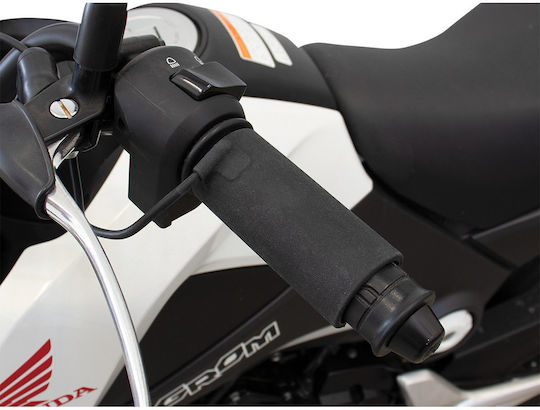 Koso Mânere încălzite Mânere motocicletă în culoarea Negru