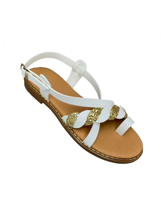 Smart Steps Women's Flat Sandals in White Color