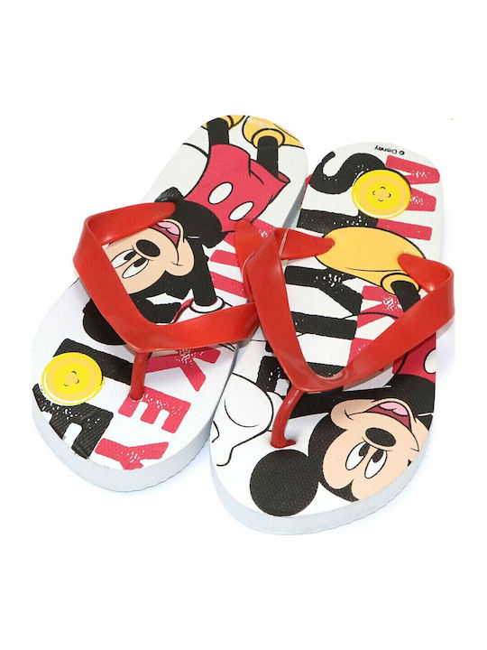 Kids' Flip Flops Mickey Red Mouse
