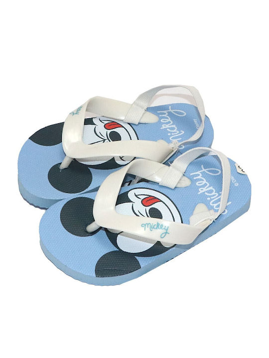 Kids' Flip Flops Mickey White Mouse