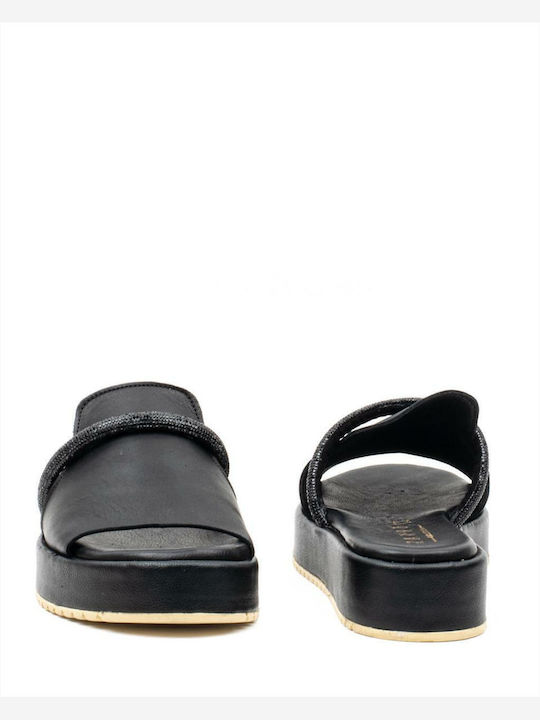 Sandale Casual Damă Din Piele Negru