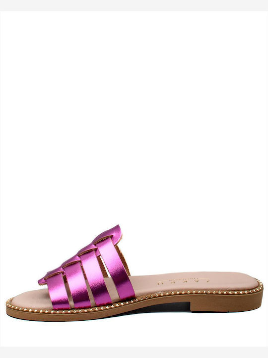 Sandale Casual Damă Din Piele Fuchsia
