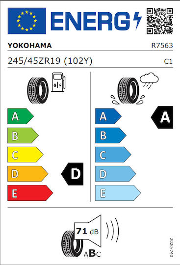 Advan Sport 245/45R19 102Y XL Θερινό Λάστιχο για Επιβατικό Αυτοκίνητο