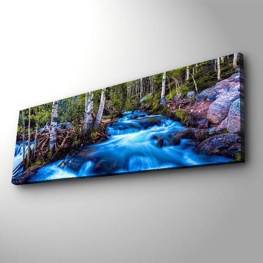 Πίνακας Ξύλινος με LED Φωτισμό 90x90cm