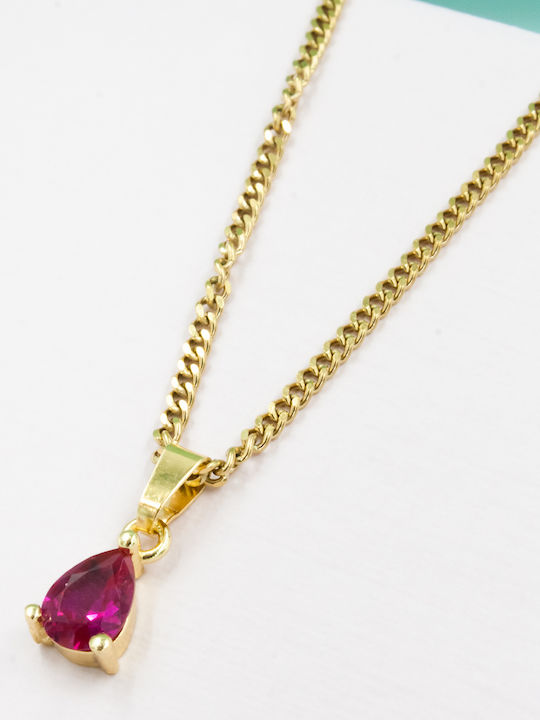 LifeLikes Charm mit Design Träne aus Vergoldet Stahl
