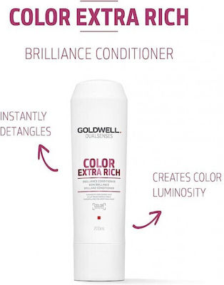 Goldwell Dualsenses Color Extra Rich Brilliance Color Protection Conditioner for Coloured Hair 200ml