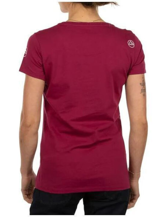 La Sportiva Femeie Tricou Burgundy