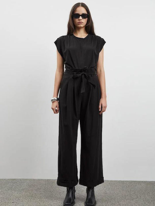 Women's Summer Blouse Sleeveless Black